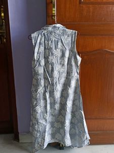 Sleeveless Floral Print Shirt Dress