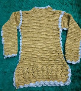 Handmade🖤 Knitted kurti 2 years 🖤
