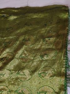 saree mehandi colour shalu festival wear