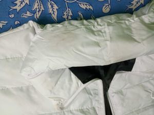 Unisex thick White Puffer Jacket