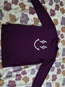 Purple Smiley Lightning Sweatshirt
