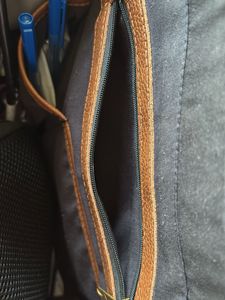 Chic Brown Faux Leather Laptop Bag