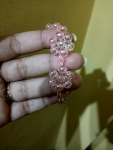 Charming Pink Beaded Bracelet