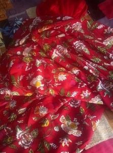 Beautiful Red Floral Kurta Set