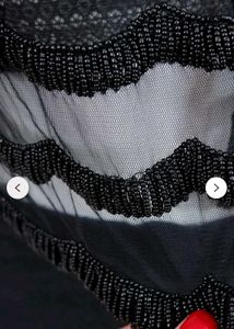 ROMAN Black Beaded Bolero Jacket