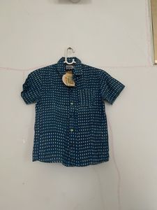 Men's Teal Printed Casual Shirt