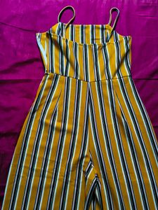 Striped Wide Leg Jumpsuit