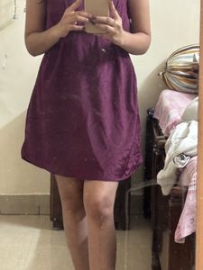 Elegant Plum Sheath Dress