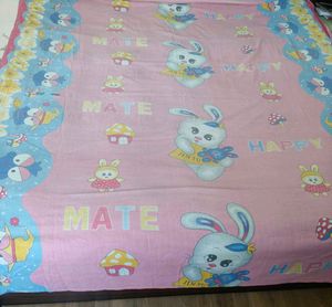 Cute Bunny Print Bedsheet
