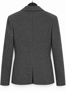 Women's Gray Textured Blazer