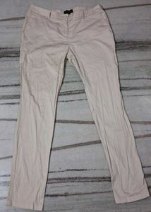 Chic Beige Straight Leg Trousers