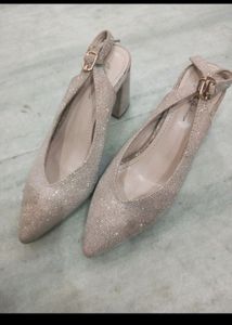 So Beautiful Peach Sparkle Sandal