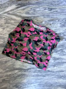 Camouflage Cropped T-Shirt