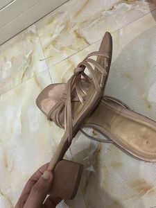 Strappy Nude Flat Sandals