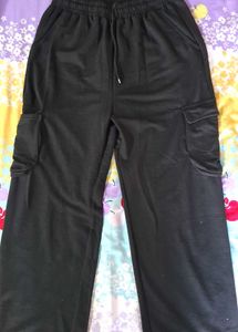 Black Cargo Jogger Pants