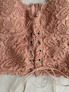 Lace Corset Crop Top