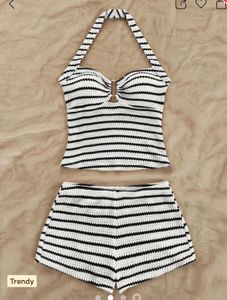 Striped Halter Set of 2