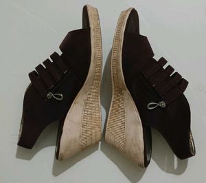 Women's Brown Wedge Sandals