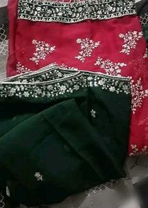 Embroidered dress material for a outstanding look