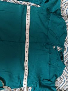 Teal Bell Sleeve Blouse