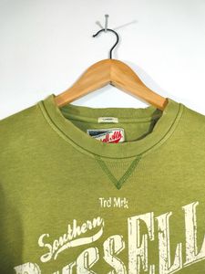 Olive Green Printed Sweatshirts (Men's)