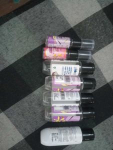 Empty mini bottles for travel
