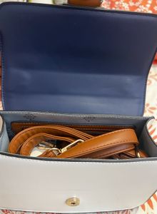 Ginger Striped Bag With Removable Strap