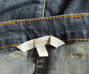 Classic Blue Denim Button-Up Skirt