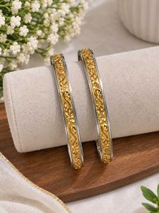 Ornate Gold & Silver Bangles