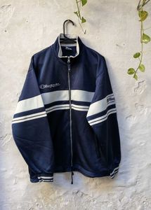 Champion Navy & White Striped Jacket 🧥