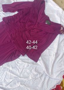Elegant Purple Ruched Maxi Dress
