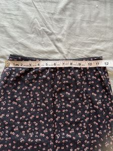 Cute Floral Mesh Mini Skirt