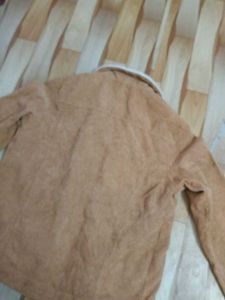 Corduroy Jacket with fluffy coller