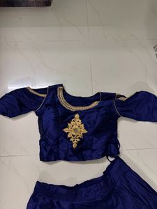 new royal blue indo western lehenga just wore for
