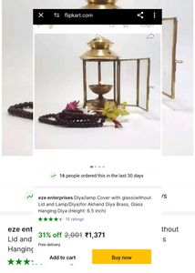 Akhand Diya Brass, Glass Hanging Diy