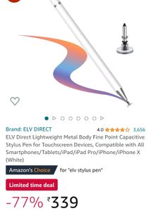 ELV Direct Lightweight Metal Body Fine Point