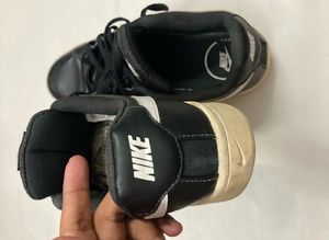 Nike Black White Leather Sneakers