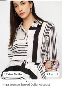 Chic Geometric Print Shirt