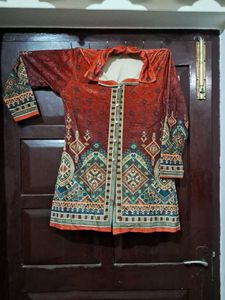 Elegant Velvet Printed Co-ord Set