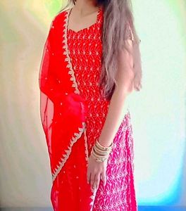 Red Kurta Set