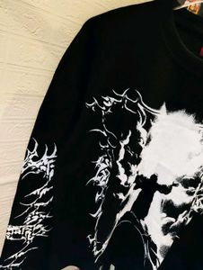 BOXY FIT GRAPHIC PRINTED BAGGY WAFFLE TEE 😎👀🔥