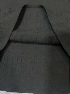 Chic Black Balloon Sleeve Top