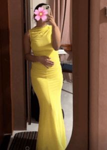 Chic Yellow bodycon Dress