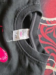 Cute Black Dragonfly Graphic Top