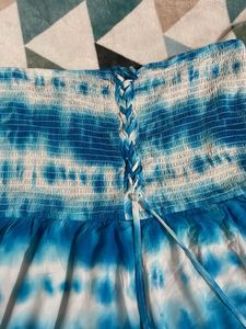Tie-Dye Strapless Romper