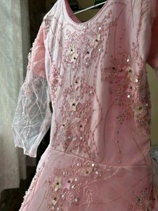 Beautiful Pink Embellished Gown