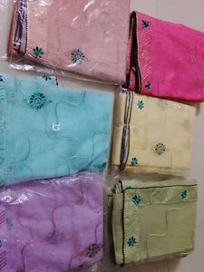 shinning net saree with blouse