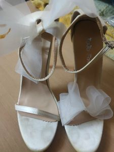 Off White Mismatch Sexy Heels Sandals 38 Size