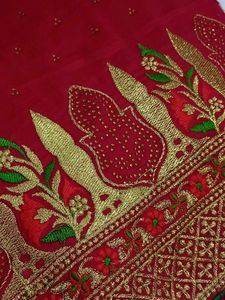 Dark Pink Saree
