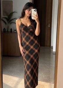 Checkered Maxi Dress